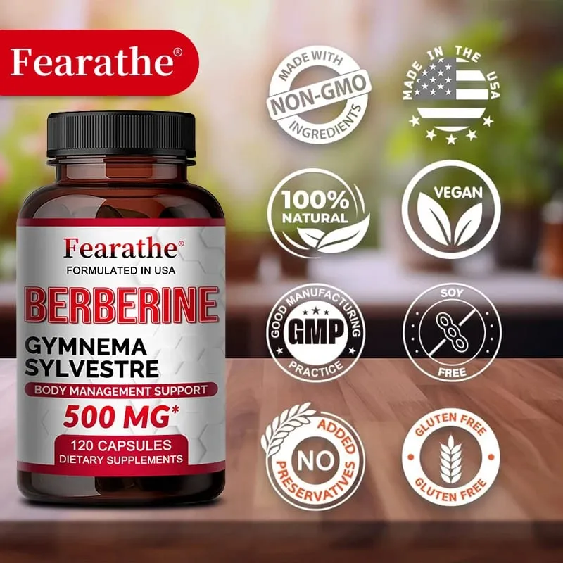 Berberine Capsules ศักยภาพสูงสุดสำหรับระดับน้ำตาลในเลือด ระบบภูมิคุ้มกัน สุขภาพ ความแข็งแรงสูง การจัดการน้ำหนักเพื่อสุขภาพ — image 2