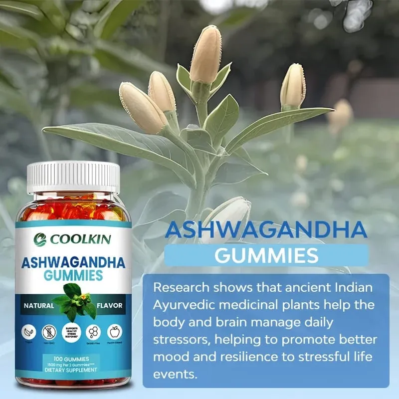 Caramelle gommose all'Ashwagandha - Migliorano la forza fisica e la resistenza Alleviano lo stress e l'ansia Migliorano la qualità del sonno Antiossidante — image 4