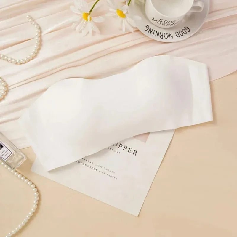 Top a tubo intero senza cuciture Donna Imbottiture rimovibili Intimo Basic Nero/Bianco/Pelle Reggiseno senza spalline a fascia da donna Lingerie sexy — image 11