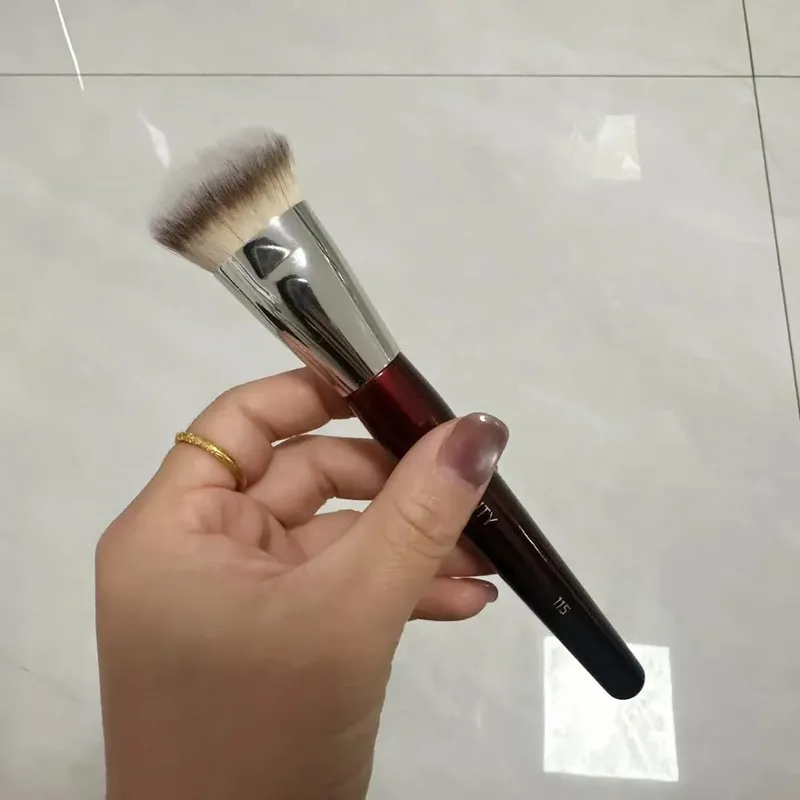 1 unidad 101 brochas de maquillaje para base contorneada, corrector y Base líquida en ángulo, brochas de maquillaje con mango de madera roja, herramientas cosméticas 506 — image 18