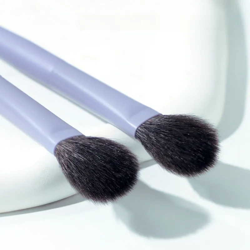 1 brocha para colorete púrpura súper suave, brocha para sombra de ojos y contorno de base, brocha para resaltar cejas y sombras, brochas de maquillaje — image 5