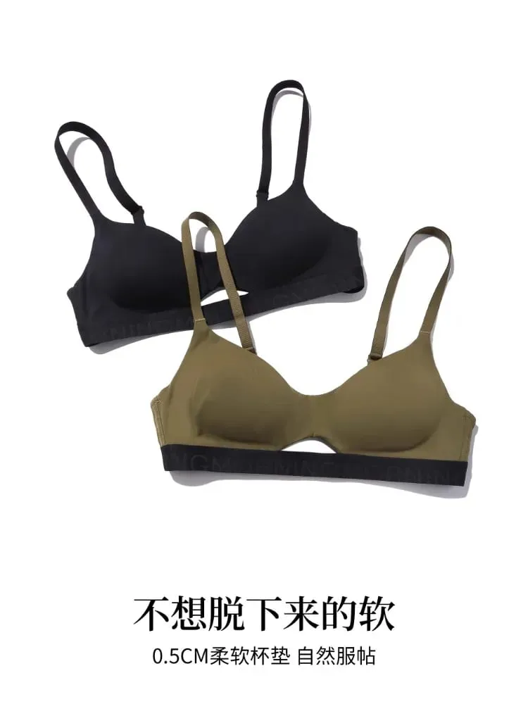 US กีฬา Push-Up Bra Anti-Sagging ไม่มีรอยต่อ Racerback Bralette ชุดไม่มีลวดสำหรับหน้าอกเล็กผู้หญิงฤดูใบไม้ร่วงฤดูหนาว — image 6