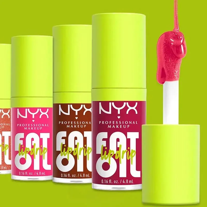 NYX Fat Oil Lip Drip Lip Gloss Melembapkan Bibir Secara mendalam Tidak Melekit Lip Gloss Seksi Lip Gloss Mekap Gincu Fesyen Korea — image 3