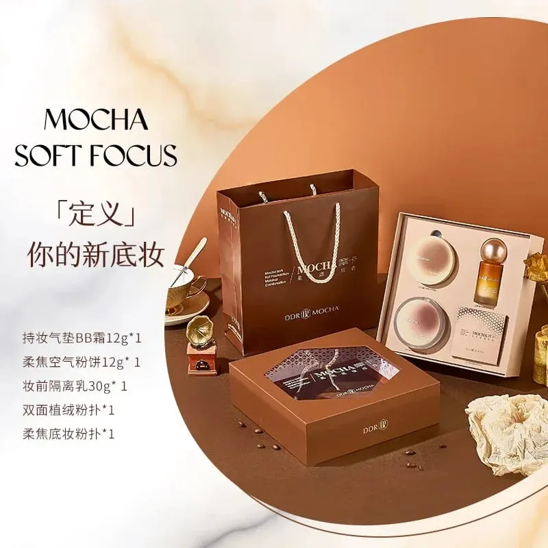 Ddr Moka Base américaine maquillage ensemble de maquillage avant maquillage maquillage Base coussin Bb crème poudre cadeau — image 4