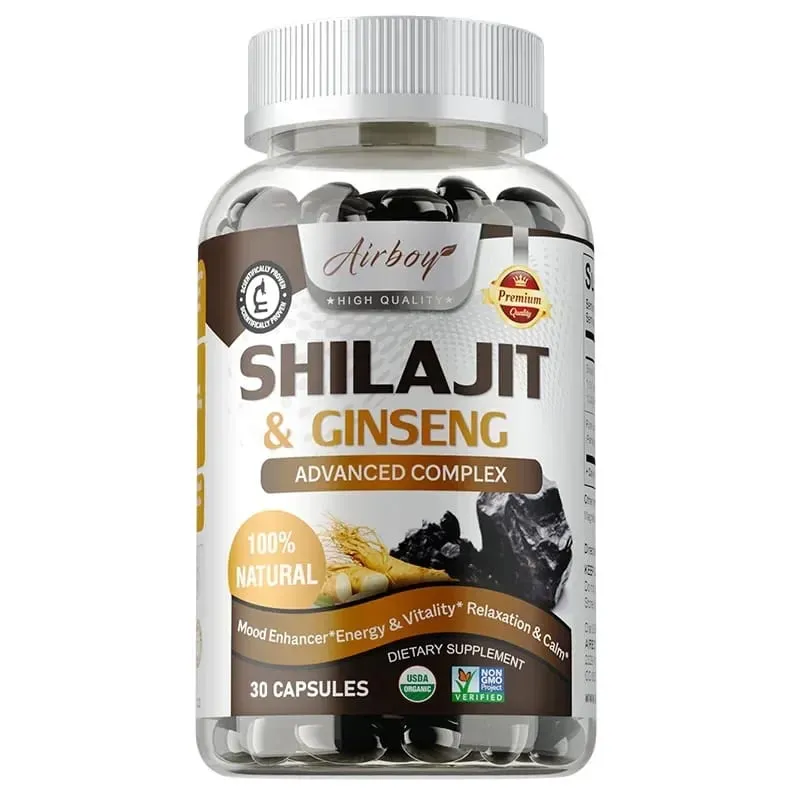 Shilajit & Ginseng - Energy & Vitality Support Improve Mental Clarity Immune Support Increase Endurance Muscle Growth — image 8