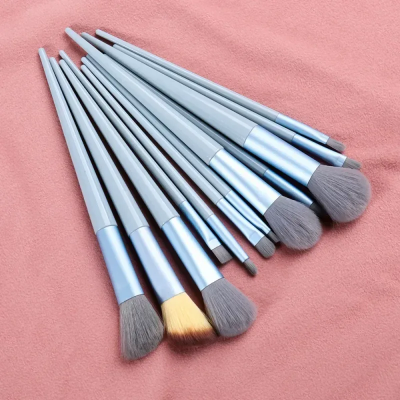 Ensemble de pinceaux de maquillage, 13 pièces, ombre à paupières, fond de teint, poudre cosmétique, mélange de Blush, outils de maquillage de beauté pour débutants — image 9