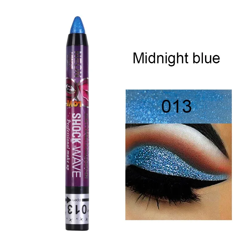 2 In 1 Eyeshadow Lipstick Stick Pencil Waterproof Glitter Matte Eye Shadow Makeup Pigment Eyeshadow Pen