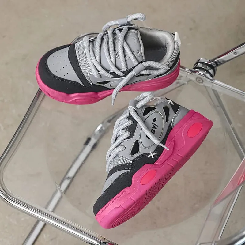 2023 neue Turnschuhe männer Bequeme Low-top Schnürung Plattform Erhöhte Casual Schuhe Outdoor Skateboard Schuhe Turnschuhe für Männer — image 3