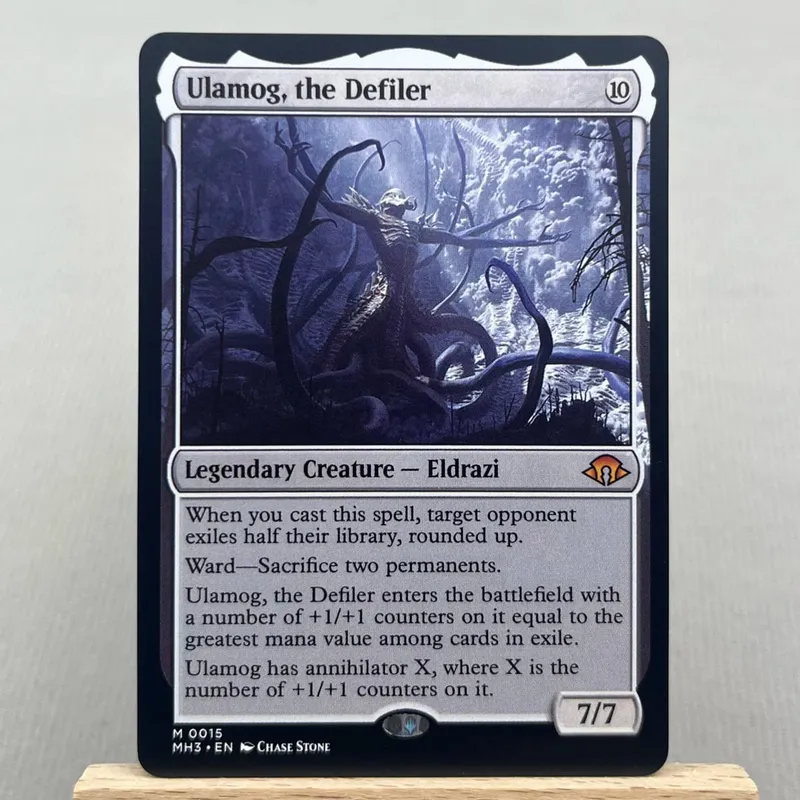 BLB BLC MH3 OTP HOLO7-Ⅰ02 Carte TCG Proxys Three Tree City Ygra Eater of All Maha the Its Feathers Night