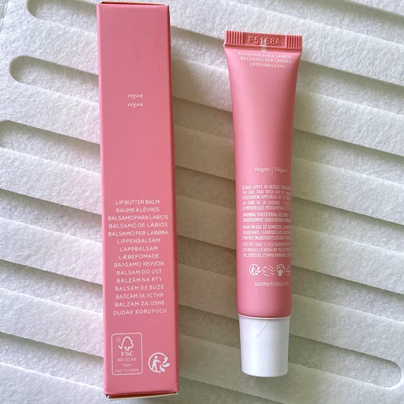 Summer Limited Rho Vanilla Beige LipBalm Set di rossetti trasparenti idratanti Tubo morbido e liscio Specchio per labbra Lucidalabbra Blum per labbra Trucco — image 12