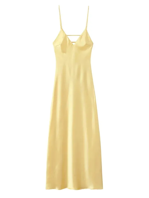 Koronkowa patchworkowa chusta damska sukienka seksowna solidna dekolt w serek bez rękawów Backless plama kobieca sukienka Maxi 2026 eleganckie letnie sukienki na przyjęcie — image 8