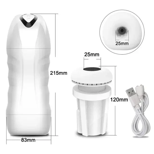 Automatic Male Masturbator Powerful Vibration Blowjob Sucking Machine Silicone Masturbation Cup Adult Supplies Sex Toy for Men