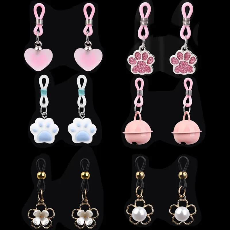 1 Pair Women Silicone Nipple Clamps Chest Clitoris Stimulation Small Bell Breast Clips Sex Toys For Women — image 1