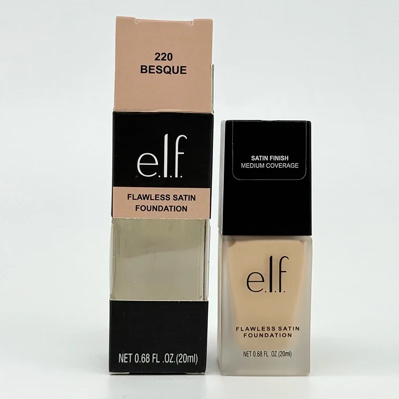 รองพื้นชนิดน้ำ Elf Full Coverage ปกปิดข้อบกพร่องอย่างเป็นธรรมชาติ เครื่องสำอางรองพื้นชนิดเหลวซาตินไร้ที่ติ การแต่งหน้าควบคุมความมันยาวนาน — image 12