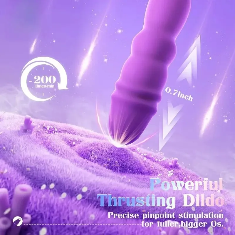 Stimolazione del clitoride Inserisci vibratore del vibratore del punto G. Vibratore del clitoride 10 tipi di vibrazione 9 tipi di giocattoli sessuali con dildo di spinta 18+ — image 3