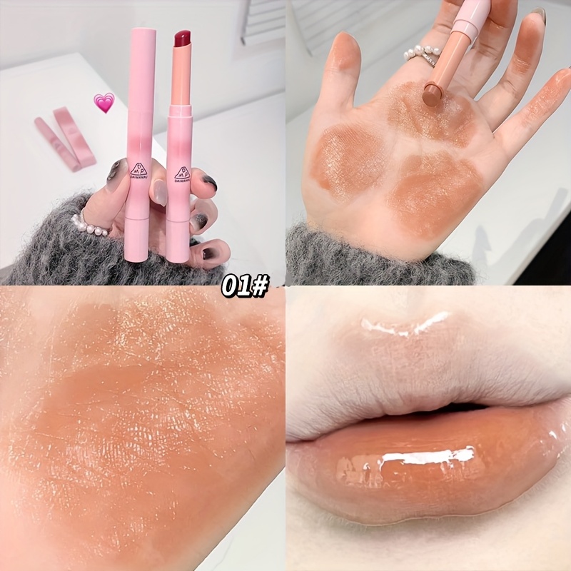 Rossetto idratante con lucentezza a specchio - tinta labbra waterproof a lunga tenuta in tonalità rosate per tutti i tipi di pelle — image 7