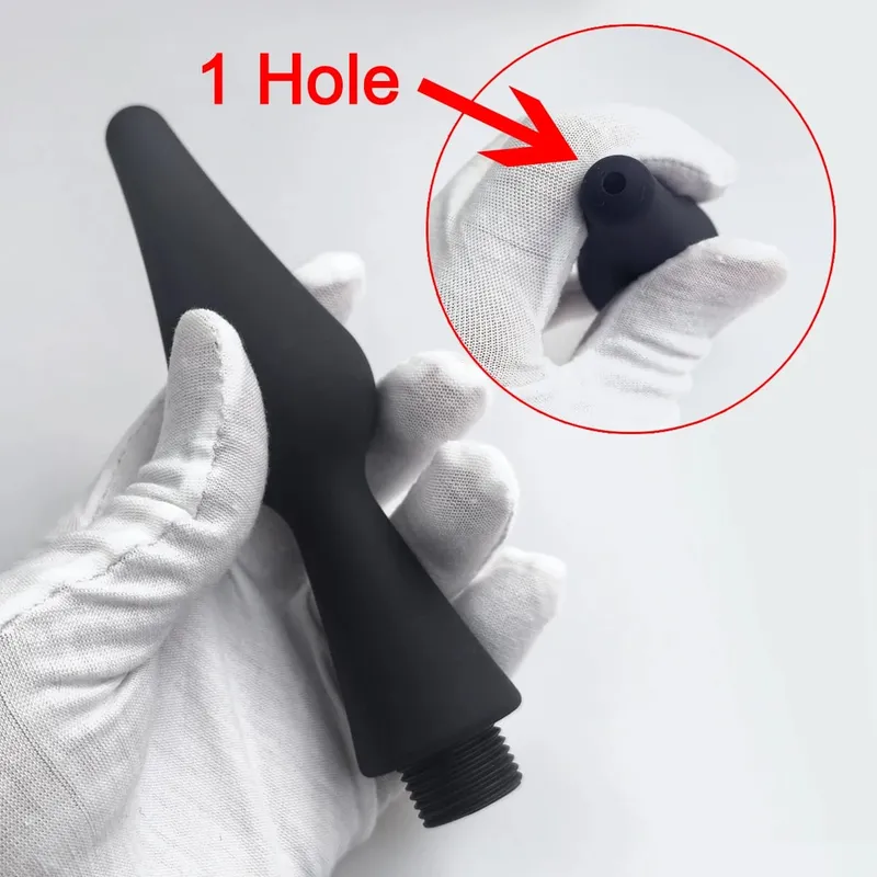 1 Pz Silicone butt flush plug-in doccia clistere dilatatori anali detergente per WC adulti giocattoli del sesso BDSM Bondage benessere sessuale — image 11