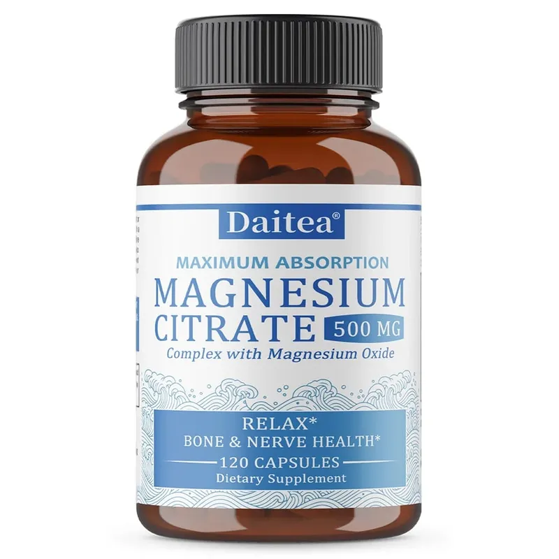 Sakin Rahatlama ve Sindirim Sağlığı Desteği için Magnezyum Sitrat Kompleksi 500 MG - Yüksek Emilimli Magnezyum Takviyesi — image 9