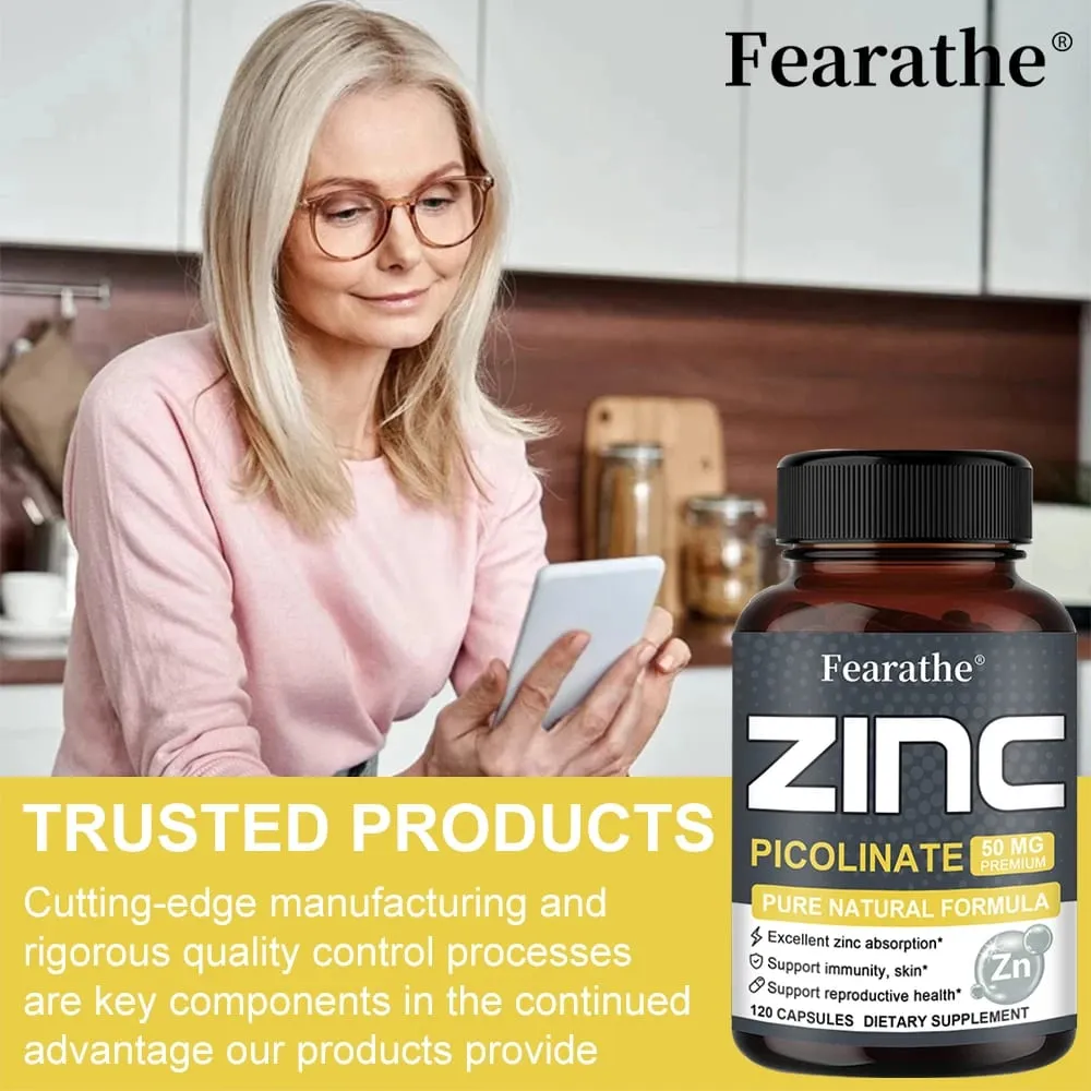 Zink 50 Mg - Högpotent tillskott av rent zink ökar immunfunktionen Främjar frisk hud och främjar benmärgens hälsa — image 7