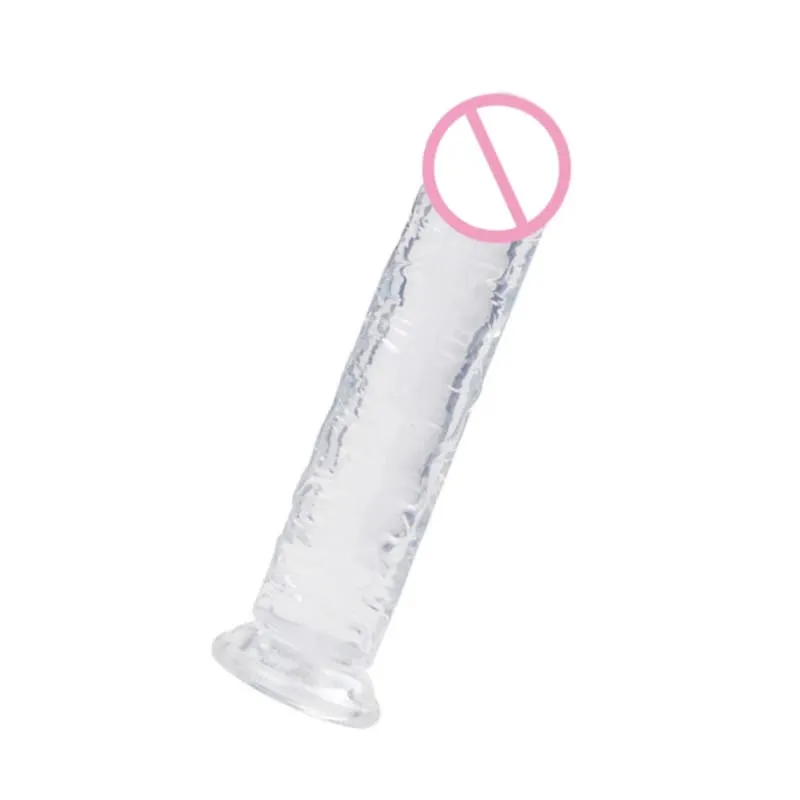 Pene finto trasparente senza uova morbido realistico pene finto ventosa butt plug giocattoli del sesso per coppie giocattoli del sesso anale della vagina dildo — image 6