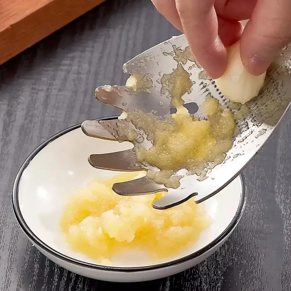 Râpe à ail et gingembre en acier inoxydable, cuillère à broyer multifonctionnelle, séparateur de soupe aux œufs, ustensiles de cuisine — image 5
