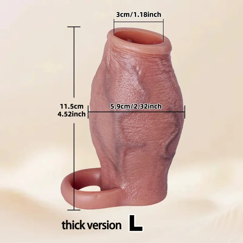 Man Dick powiększenie nasienia pierścień zabezpieczający dla mężczyzn opóźniony wytrysk miękki silikonowy nakładka na penisa Hollow Cock Ring dla dorosłych 18 + Sex zabawki