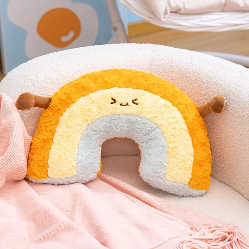 Rainbow Wish Star Moon หมอน Plush มงกุฎสีสัน Cloud Soft ของเล่นหมอนโซฟาหน้าแรกตกแต่งโยนหมอน — image 24