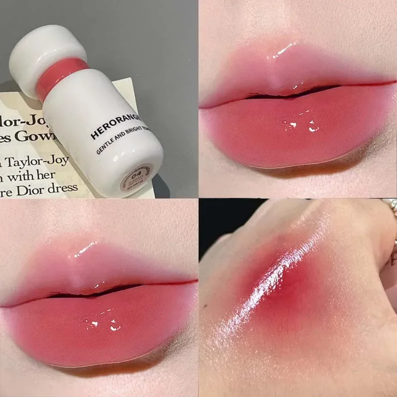 Herorange Glossy Lip Gloss Увлажняющий водянистые пухлые губы, стойкий на осень-зиму — image 11