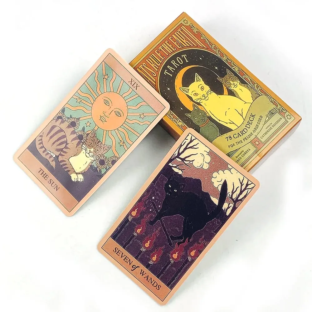 Tarocchi Cats Rule Earth 78 carte Oracle Deck uniche per gli amanti dei gatti e gli appassionati di tarocchi perfette per la divinazione e come regalo Givi — image 3
