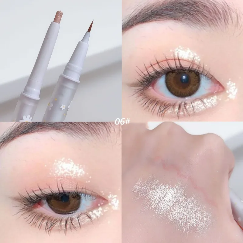 Eyeliner liquido a doppia testa Matita per ombretto Eye Highlighting Eyeshadow Stick Penna gel per trucco naturale per occhi grandi — image 8
