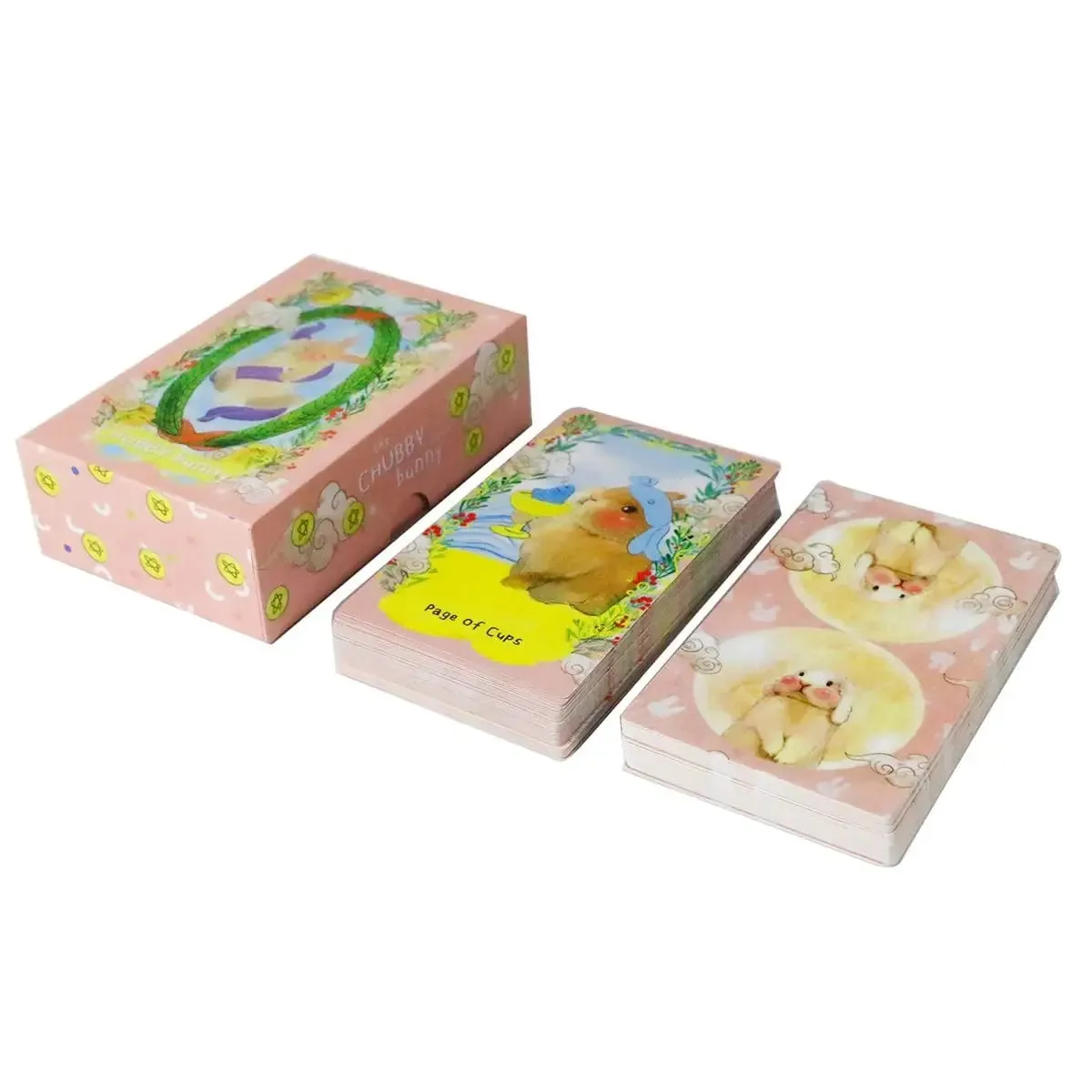 Chubby Bunny Tarot 12*7cm Talia 78 kart ze słodkimi króliczkami Opakowanie sztywne o wymiarach 2,75 x 4,75 cala — image 4