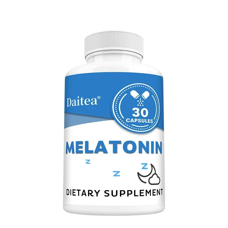 Kapsul Suplemen Melatonin 5 Mg - Sokongan Tidur Semulajadi Relaksasi dan Ketenangan Menggalakkan Kualiti Tidur