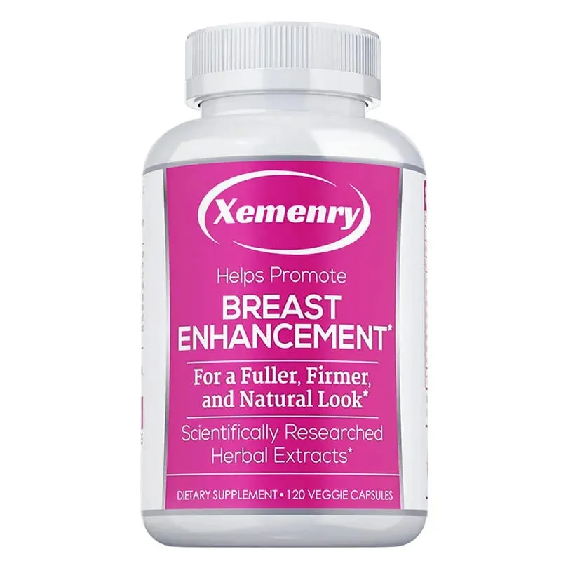 Breast Enhancement Capsules - Supports Balanced Estrogen Metabolism Enlarges Breasts Improves Skin Regulates Mood Non-GMO