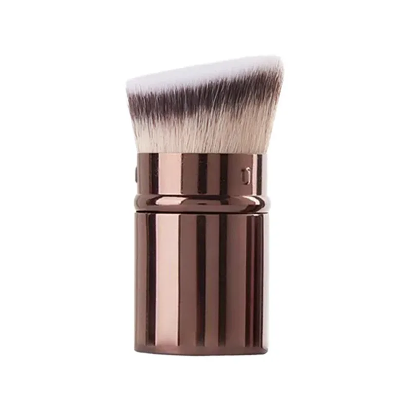 Infällbar professionell makeupborste 3-i-1 multifunktions Foundation Powder Blush Brush Reseportabelt kosmetiskt verktyg med mjuk — image 8
