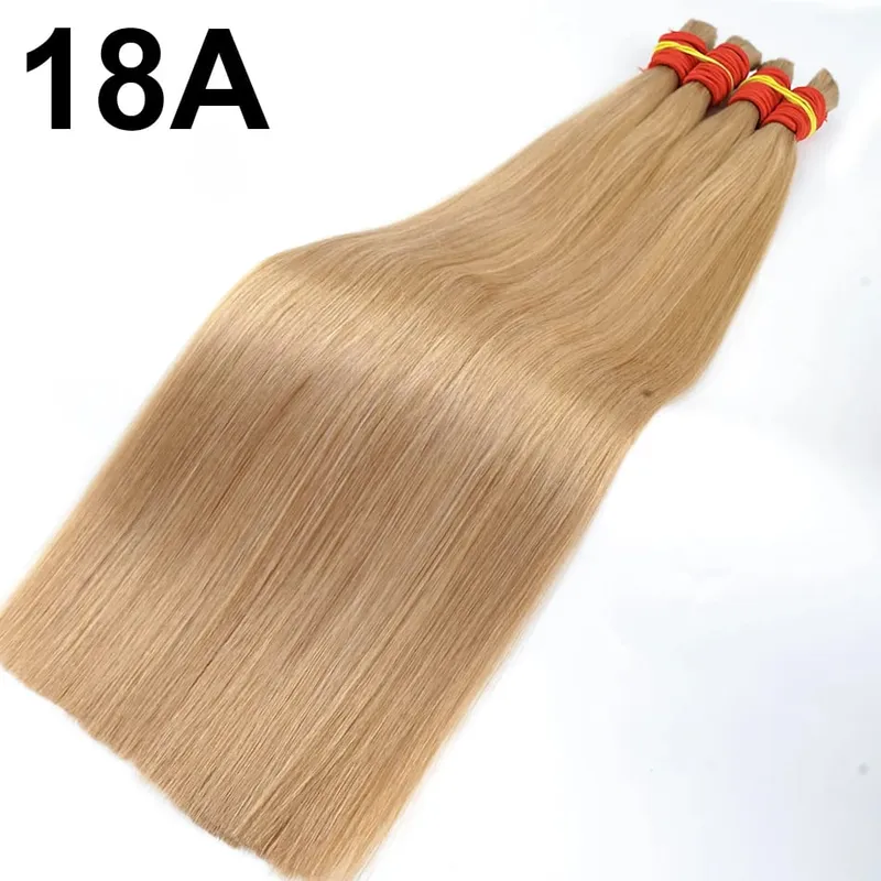 No Weft 100% Real Human Hair Extensions Remy Human Hair Bulk Unprocessed Natural Black Virgin Indian Hair Braiding for Women — image 8