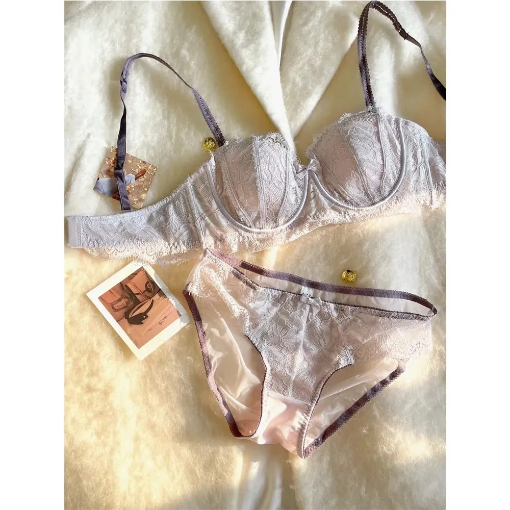 Conjunto de sujetador con Orejas de conejo francés de media copa, gran oferta, sin tirantes, antideslizante, minimizador, soporte lateral, antihundimiento, lencería de mujer 32-38 — image 2