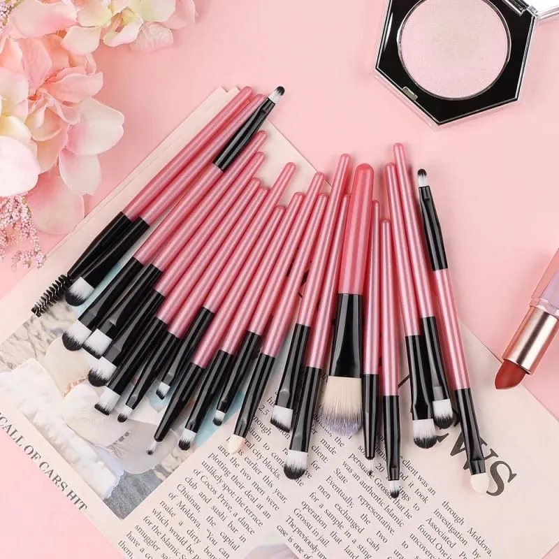 20 szt. Zestaw pędzli do makijażu Eyeliner mieszający policzki Kosmetyczne pędzle do podkładu pod oczy Profesjonalny kompletny zestaw do cieni do powiek do twarzy — image 6