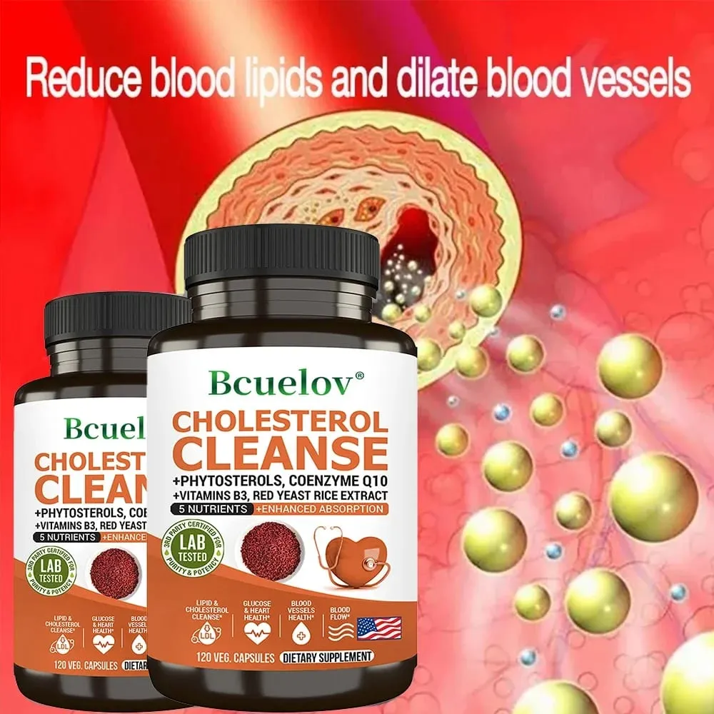 Cholesterol Cleanse Supplement - Helps Lower Cholesterol Levels and Promotes Healthy Cardiovascular and Arterial Circulation — image 1