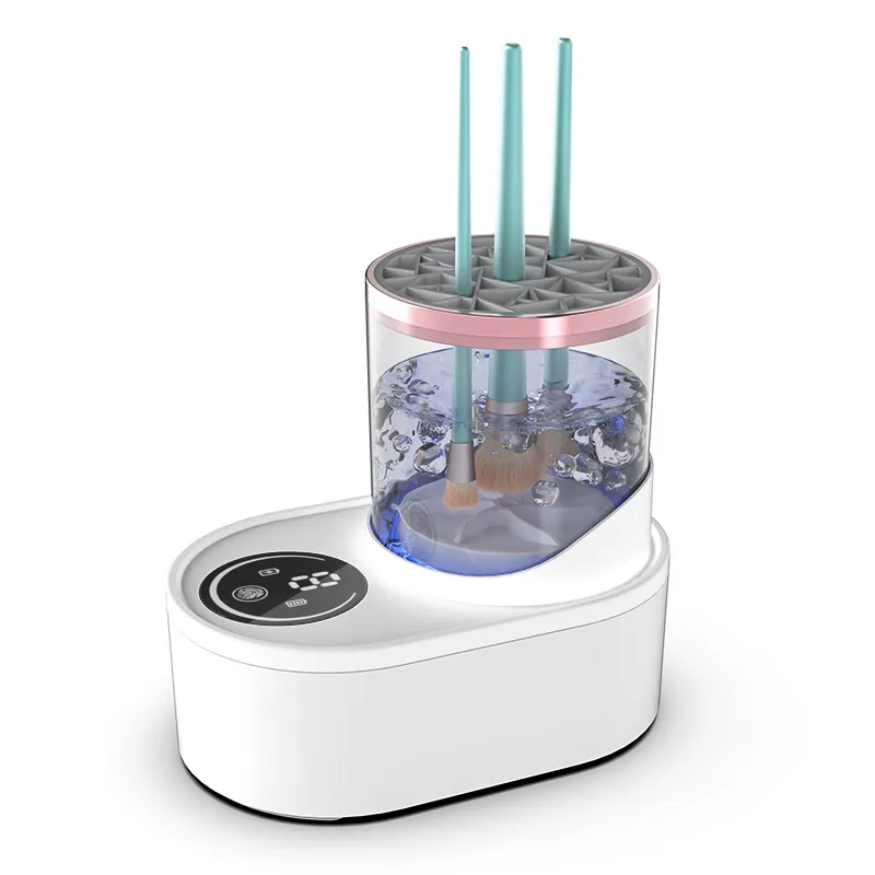 High-end 3 in 1 USB Electric Makeup Brush Cleaner Machine Automatic Cleaning Quick-Drying Tool Cosmetics Brush Washer — image 2