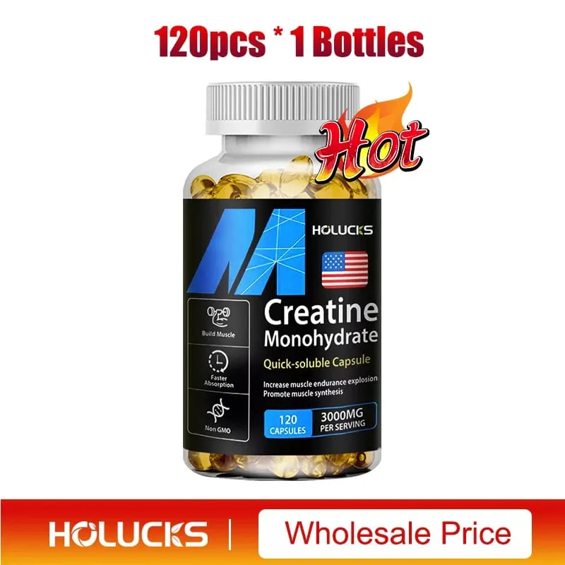ซื้อ 2 แถม 2 ฟรี! แคปซูลครีเอทีนโมโนไฮเดรตบริสุทธิ์สนับสนุนการเจริญเติบโตของกล้ามเนื้อ ความแข็งแกร่งและประสิทธิภาพช่วยเพิ่มการทำงานของการรับรู้ — image 8