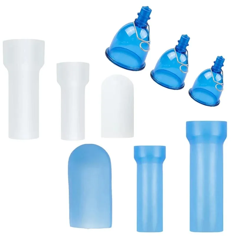 S/M/L Silikon-Ärmel für Penis-Extender-Pumpe, Vergrößerung, Eichel-Schutzkappe, Ersatz-Penisstretcher, Klemm-Set, Sexspielzeug — image 1