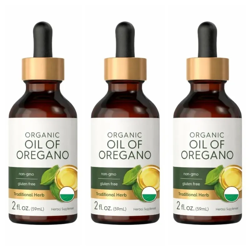 Organický olej z oregana Tekuté kapky Veganský bylinný doplněk Zdraví Non-GMO Bezlepková denní nutriční podpora 60 ml na láhev