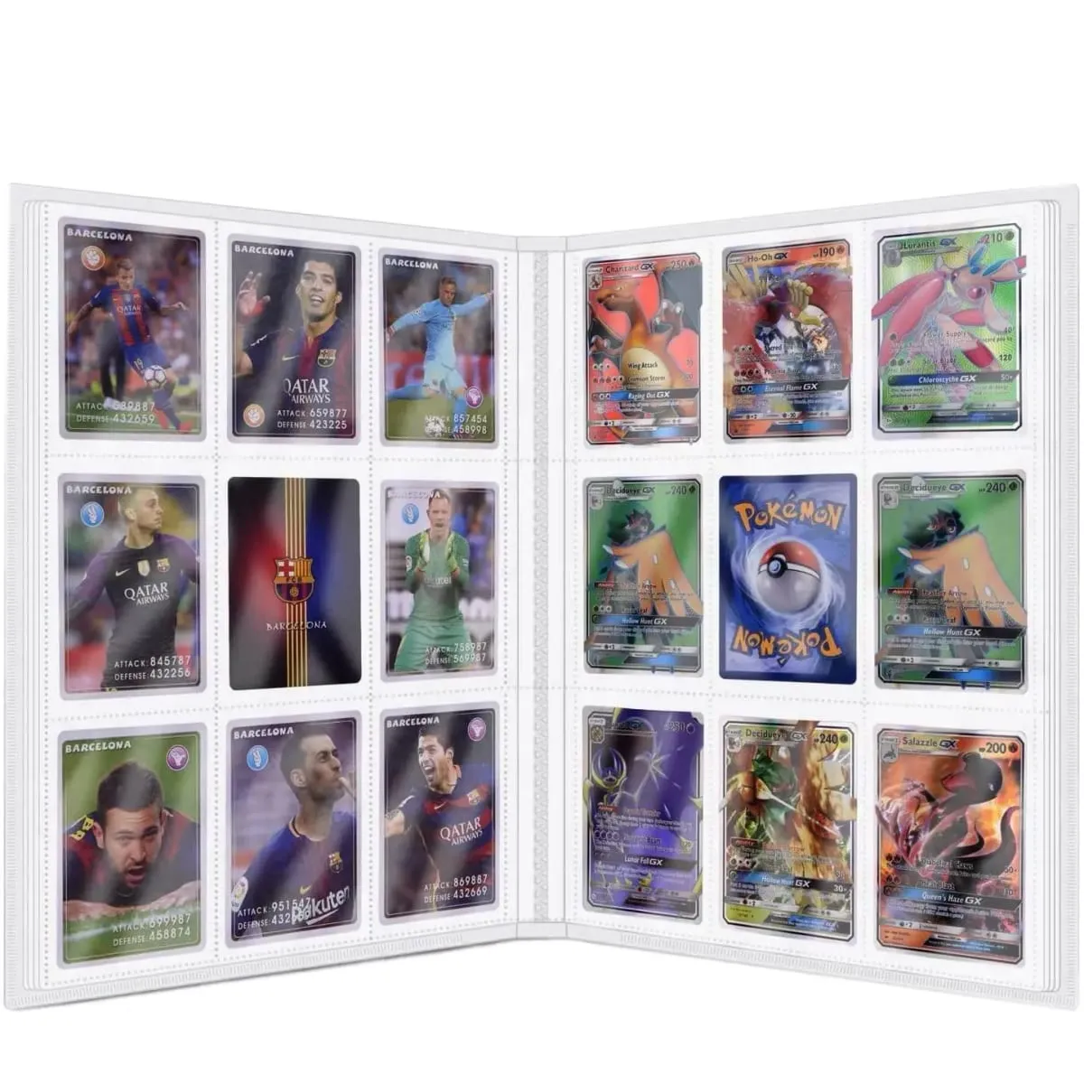 9 Pocket 540 Karten Sammelalbum Halter Binder Ordner Passend für Pokemon YuGiOh TCG Spiel Sport Fußball Anime Kartenaufbewahrung — image 4
