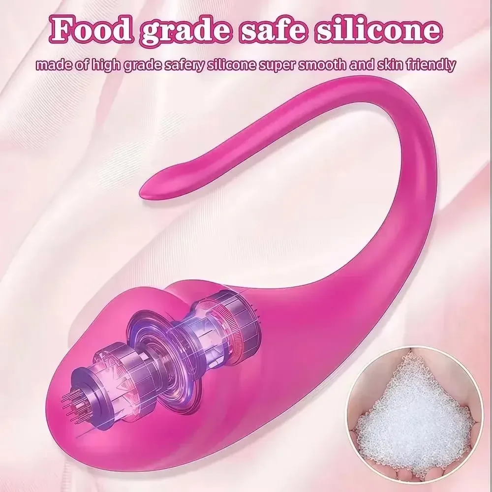 Vibromasseur œuf puissant portable, contrôle par application, stimulateur Vaginal clitoridien de Type U pour Couples, Massage du point G, jouet sexuel pour femmes de 18 ans et plus — image 3