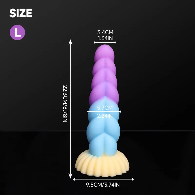 แฟนตาซี Anal Plug Dildos ต่อมลูกหมาก Clit G-Point Stimualor ช่องคลอดนวด Butt Plug ซิลิโคนผู้ใหญ่ของเล่นสำหรับสตรีและผู้ชาย — image 9