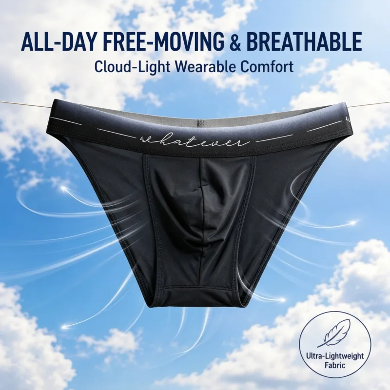 Hommes Glace Soie Coupe Haute Slip Imprimé Évacuant L'humidité Respirant Sous-Vêtements Athlétiques pour Bodybuilder Gym Usage Quotidien 1/3 Pièces Ensemble — image 2
