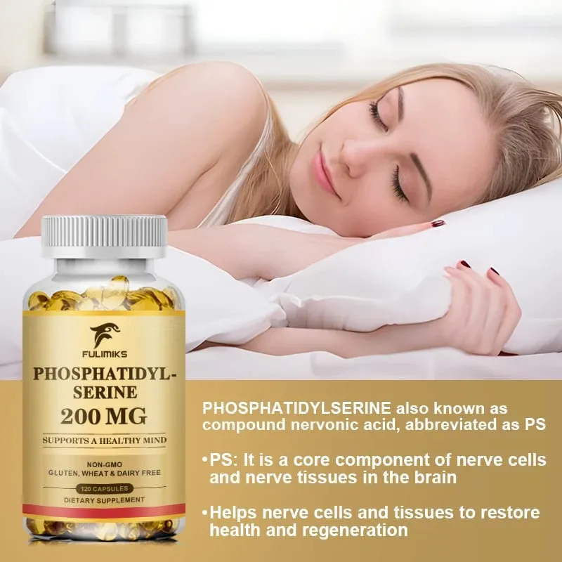 Prémiové kapsle s fosfatidylserinem podporují paměť kognitivní koncentraci snižuje stresové hormony a únavu, ostré soustředění — image 5