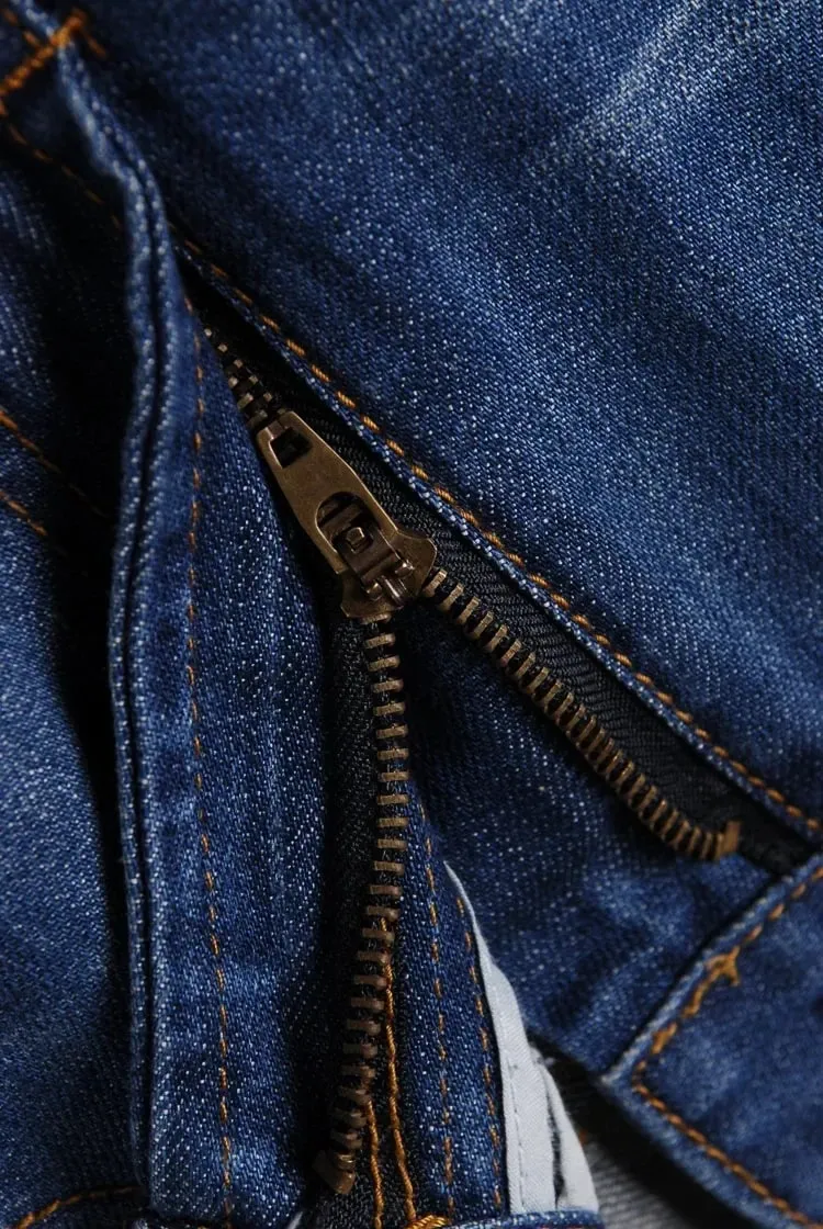 Jeans svasati in denim Pantaloni da uomo in denim con taglio a stivale Comodi pantaloni neri blu casual larghi leggermente sottili classici per bootcut maschile — image 10