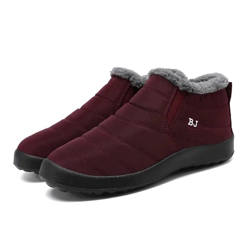 Men Snow Boots Plush New Warm Ankle Boots for Waterproof Men& Boots Female Winter Shoes Keep Warm Flat Unisex Men Shoes — image 5
