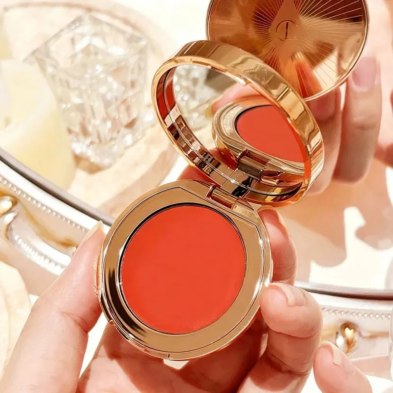CT Lip Cheek Dual-use Blusher Cream Two Color Highlight Powder Waterproof Blusher and Two-color Highlights Blusher Cosmetics — image 4